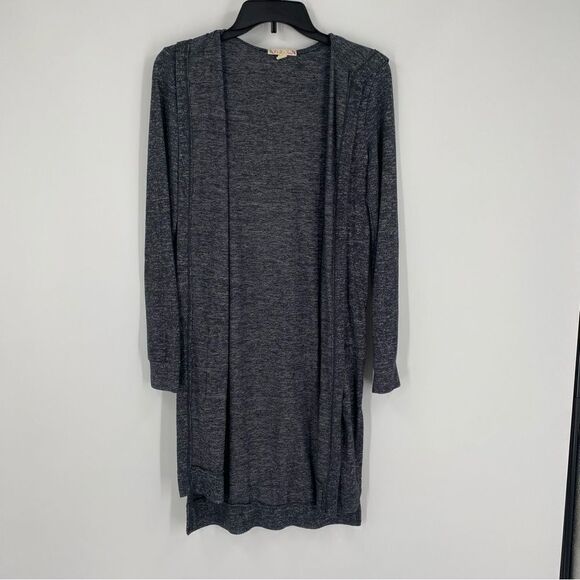 It’s Our Time Women’s Gray Hoodie Duster Cardigan size XS - Picture 1 of 3